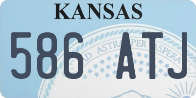 KS license plate 586ATJ