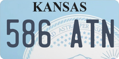 KS license plate 586ATN