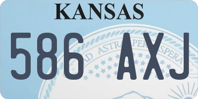 KS license plate 586AXJ