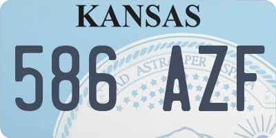 KS license plate 586AZF