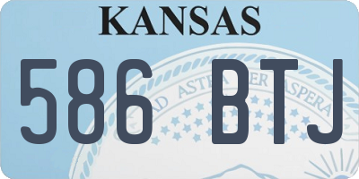 KS license plate 586BTJ