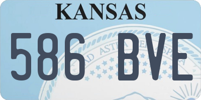 KS license plate 586BVE