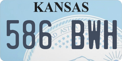 KS license plate 586BWH