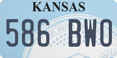 KS license plate 586BWO