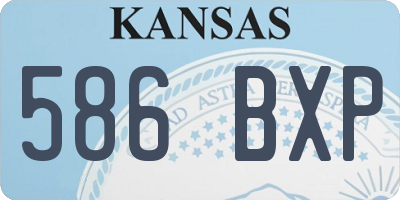 KS license plate 586BXP