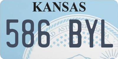 KS license plate 586BYL
