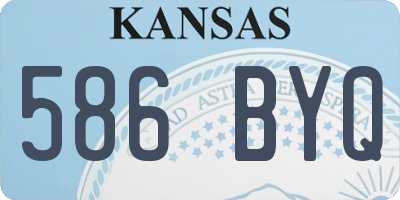 KS license plate 586BYQ