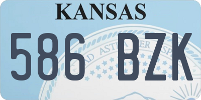 KS license plate 586BZK