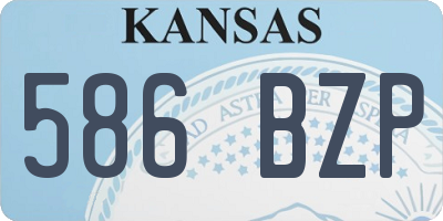 KS license plate 586BZP
