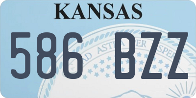 KS license plate 586BZZ