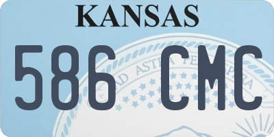 KS license plate 586CMC