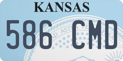 KS license plate 586CMD