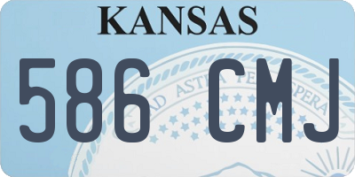 KS license plate 586CMJ
