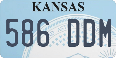 KS license plate 586DDM