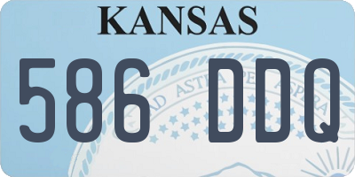 KS license plate 586DDQ