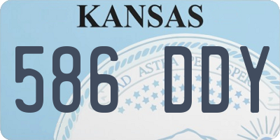 KS license plate 586DDY