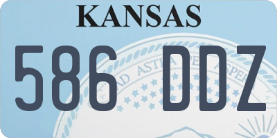 KS license plate 586DDZ