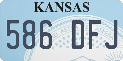 KS license plate 586DFJ