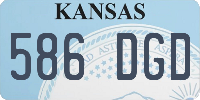 KS license plate 586DGD