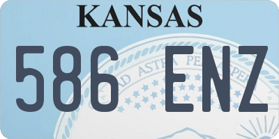 KS license plate 586ENZ
