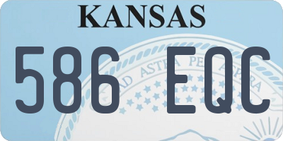 KS license plate 586EQC