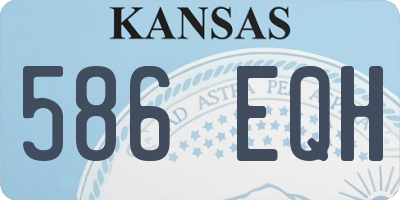 KS license plate 586EQH