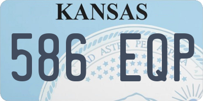 KS license plate 586EQP
