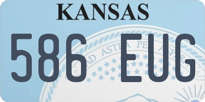 KS license plate 586EUG