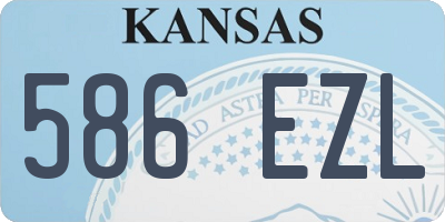 KS license plate 586EZL
