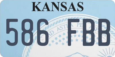KS license plate 586FBB