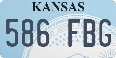 KS license plate 586FBG