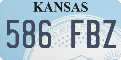 KS license plate 586FBZ