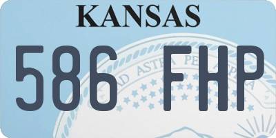 KS license plate 586FHP