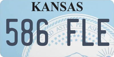 KS license plate 586FLE