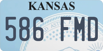 KS license plate 586FMD