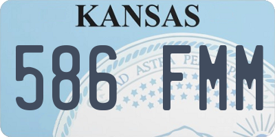 KS license plate 586FMM