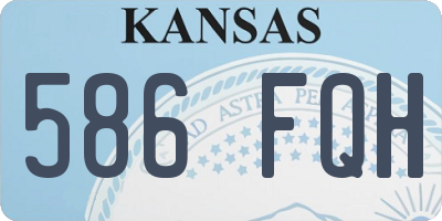 KS license plate 586FQH