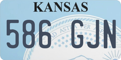 KS license plate 586GJN