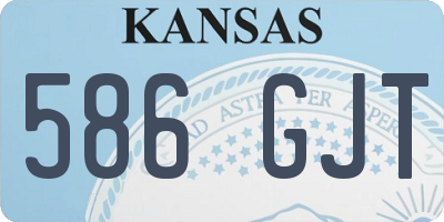 KS license plate 586GJT