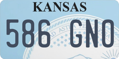 KS license plate 586GNO