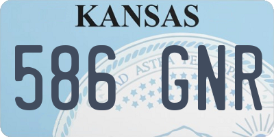 KS license plate 586GNR