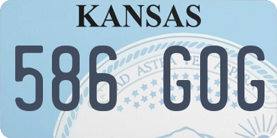 KS license plate 586GOG
