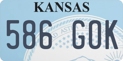 KS license plate 586GOK