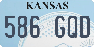 KS license plate 586GQD