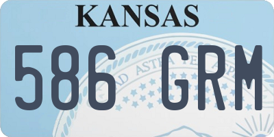 KS license plate 586GRM