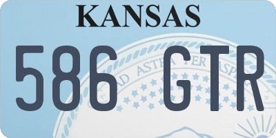 KS license plate 586GTR