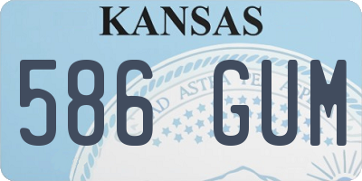 KS license plate 586GUM