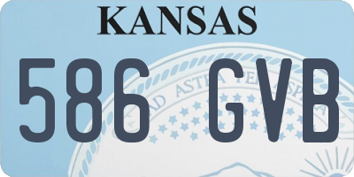 KS license plate 586GVB
