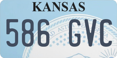 KS license plate 586GVC