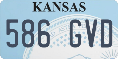 KS license plate 586GVD